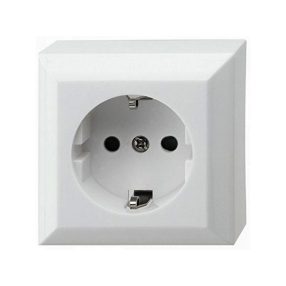   GAO 0310H Business Line IP20 földelt aljzat, 1 férőhelyes földelt csatlakozóaljzat, beltéri,  230V~/50Hz/16A, fehér