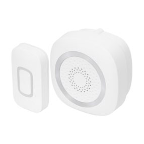   Home DB 1601DC vezeték nélküli csengő, 160m hatótáv, 60 dallam, 3-fokozatú hangerő és némítás, kapcsolható fényjelzés, elemes tápellátás
