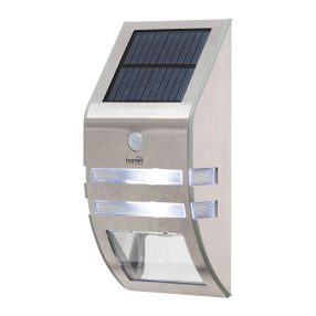   Home FLP30SOLAR napelemes LED lámpa, 30 lm, PIR mozgásérzékelő, 3-5m, 2 db hidegfehér SMD LED, energiatakarékos, fém + műanyag, IP44