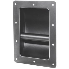   SAL HT 203 süllyesztett fogantyú hangfalhoz, fém, 220 x 163 x 60 mm
