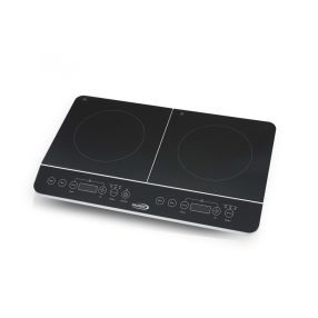  HAUSER IC-2214 indukciós főzőlap, 3500 W, 2 főzőlap, üvegkerámia, LCD kijelző, max. 240 °C, időzítő, gyerekzár, fekete színű