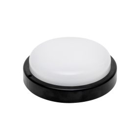  HOME RCC18LEDBK LED-es fali/mennyezeti lámpa, kör alakú, fekete, 18 W, 4000K, 1200 lumen, IP54, kül- és beltéri kivitel