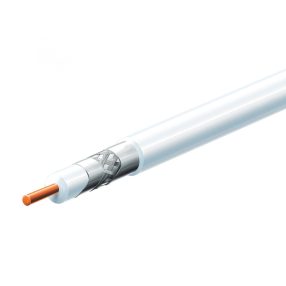   Home S 6TSP/WH koax kábel, 75 Ohm, PVC és PE szigetelés, réz bevonatú acél ér, alumínium + PET fólia 96 szál aluharisnya, 100m, fehér