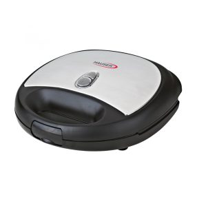   HAUSER ST-629 szendvicssütő, max. 800 W, 2 szeletes, tapadásmentes bevonat, fekete/inox színű