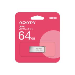 ADATA Pendrive 64GB, UR350 USB 3.2, fémházas, barna