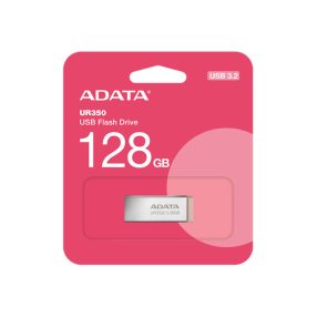 ADATA Pendrive 128GB, UR350 USB 3.2, fémházas, barna