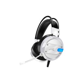   BARACUDA BGH-031W CONCH-W vezetékes gamer fejhallgató mikrofonnal, fehér