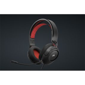   CORSAIR Vezetékes Headset, HS35 v2 Gaming, Multiplatform, piros